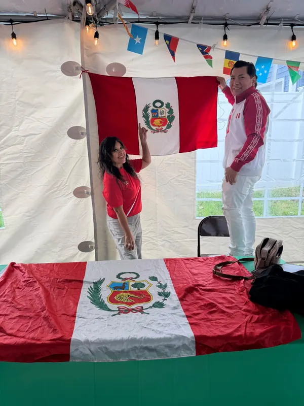 Exhibición cultural durante la celebración